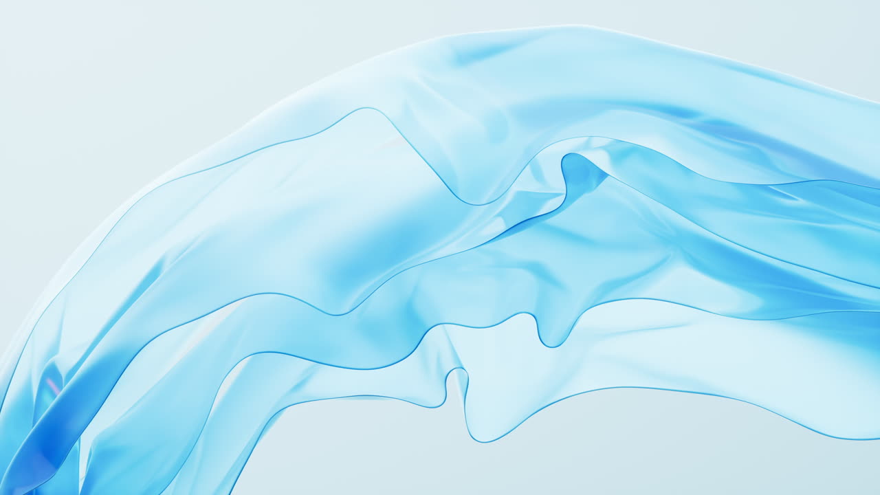 흐르는 그라디언트 투명 다층 유리 배경, 3d 렌더링