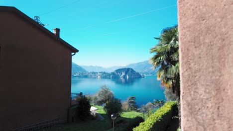 lake como, panning left to right, italy