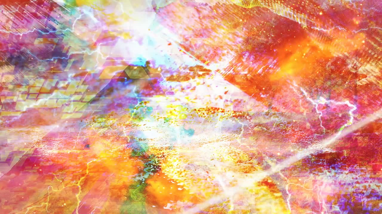 impresionante escena abstracta rosa y amarilla - animación de fondo de movimiento de bucle sin costuras en 4k