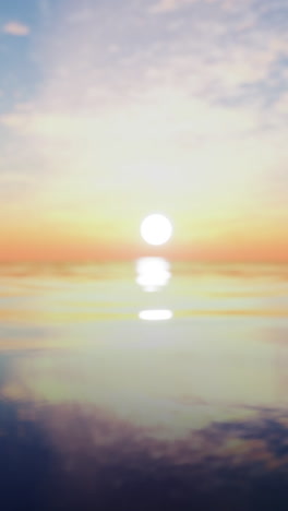 una hermosa puesta de sol sobre el océano