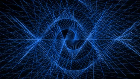 patrón de forma de punto de color azul animación gráficos de movimiento