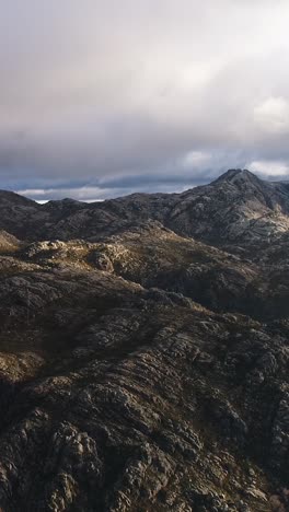 mountain peaks surface vertical video