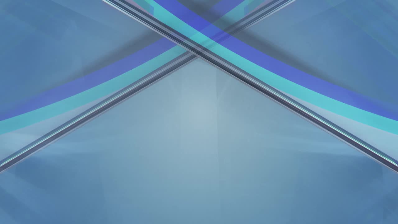 animación de un prisma brillante claro que se mueve sobre puntos de luz