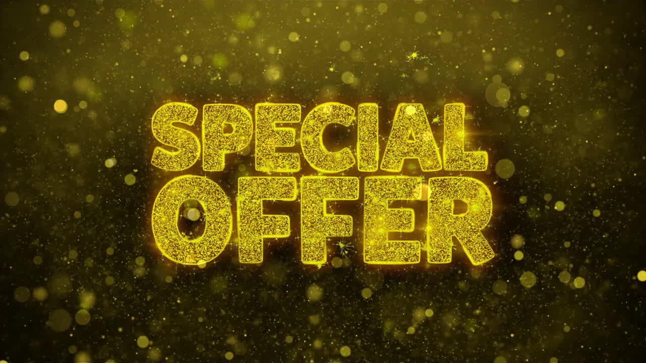 Special Offer Glitter Text Graphic