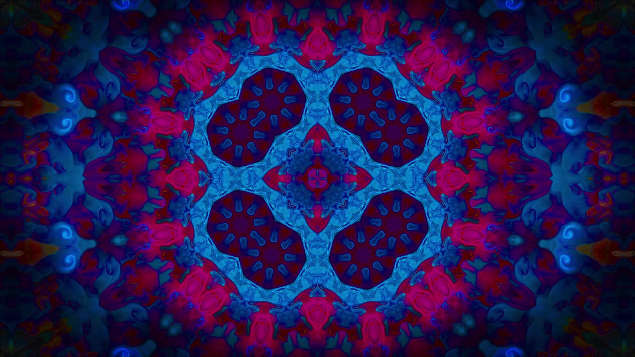 extracto, lejano oriente, asiático, tradicional, patrones, complejo, colorido, caleidoscopio, con, strobing, luces de neón, y, florido, y, geométrico, modelos