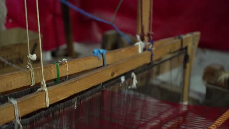 a close up of an old sewing machine used to create famous moroccan carpets