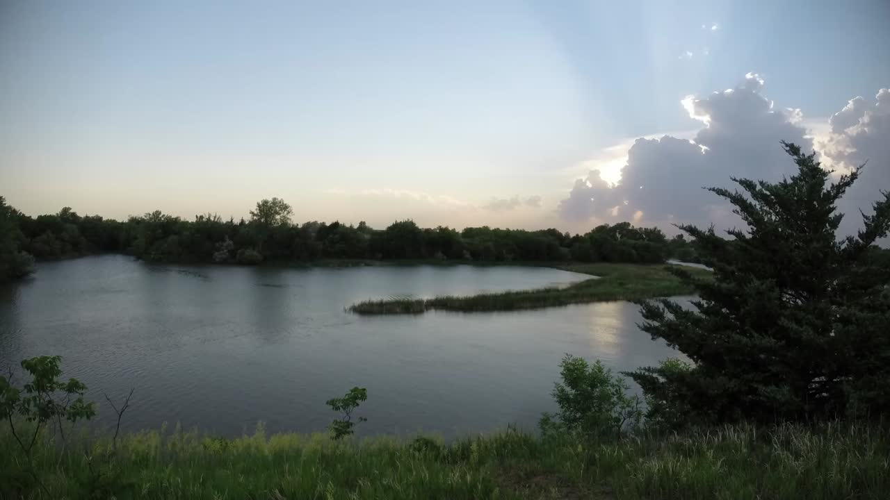 Sunset nature timelapse at Gallagher Canyon River