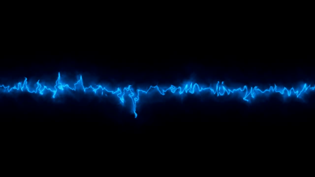 Abstract blue waveform.
