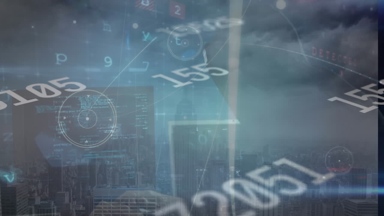 컴퓨터를 사용하는 과학자들에 대한 사이버 공격 경고의 애니메이션