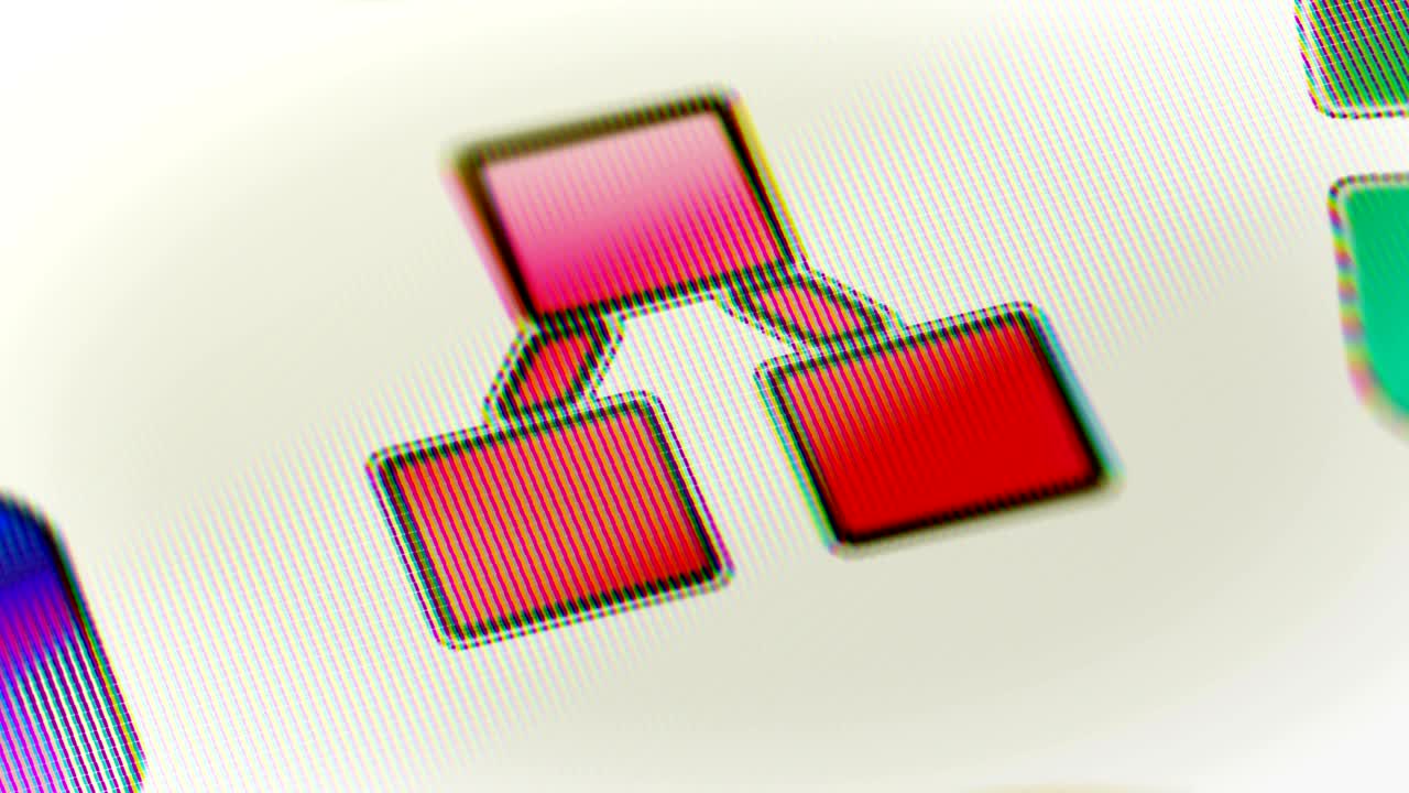 icono de jerarquía en la pantalla. bucle.