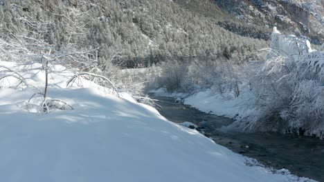 Winter-in-northern-Italy,-Dolomites