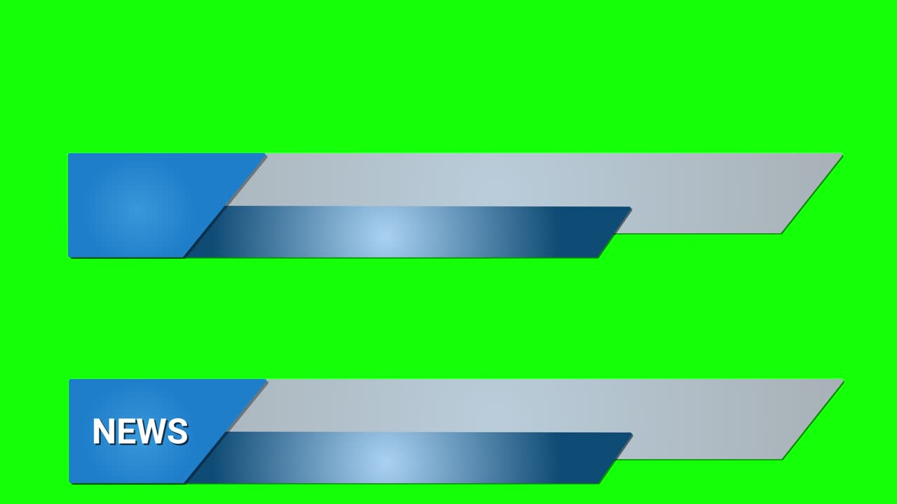 fondo para el titular de los medios con la edición del tercio inferior. introducciones, títulos, abridores. edición de video: fondo para el título de los medios. pantalla verde clave de croma