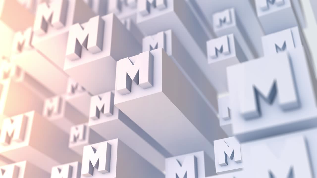 el fondo de la letra m (en bucle)