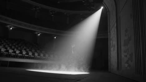 spotlight on stage