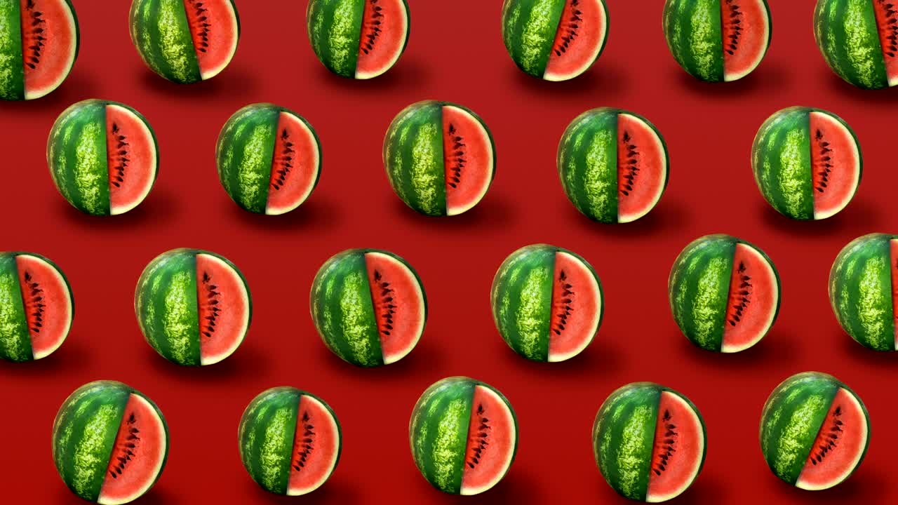신선한 수박의 배경