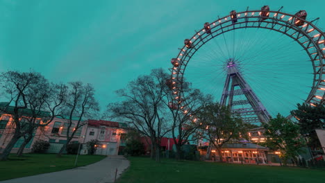 timelapse of vienna giant ferris wheel austria