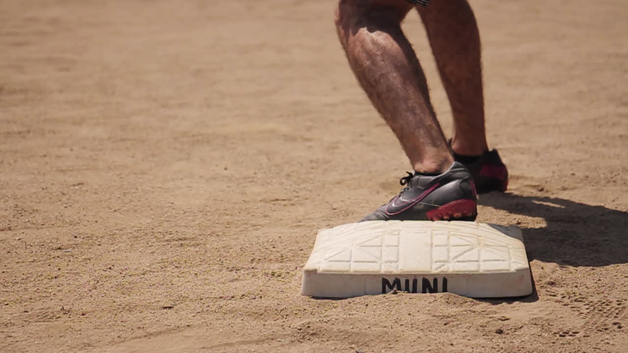 Baseball Player at Base