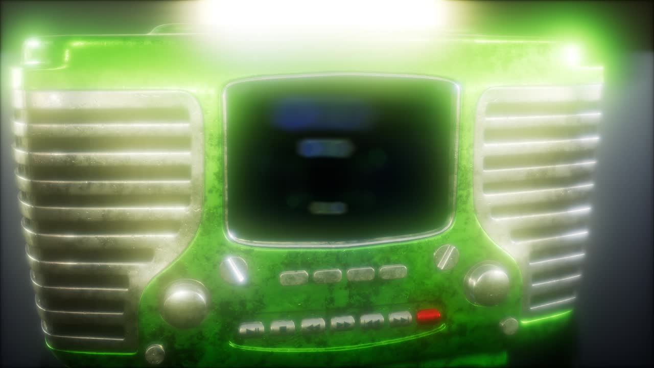 구식 빈티지 레트로 라디오