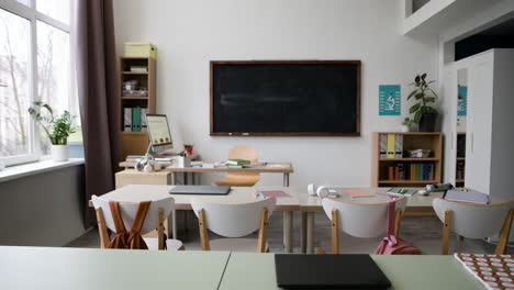 empty classroom