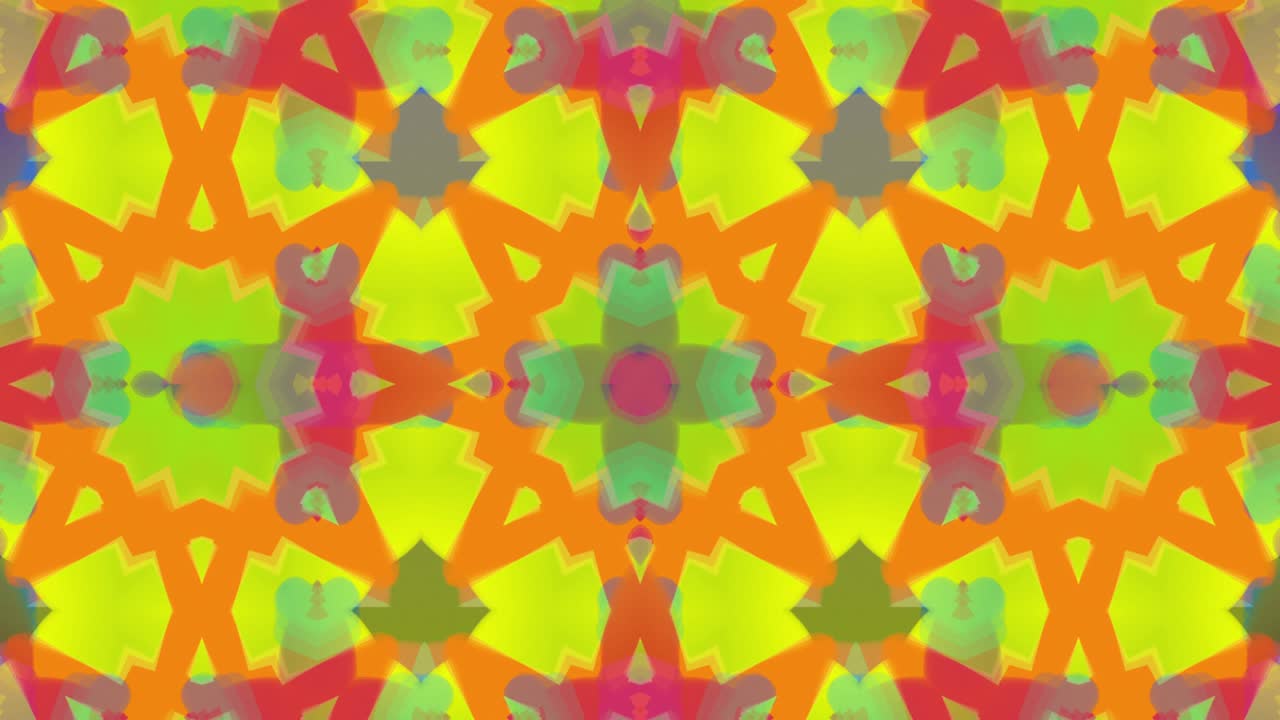 formas caleidoscópicas coloridas que se mueven hipnóticamente