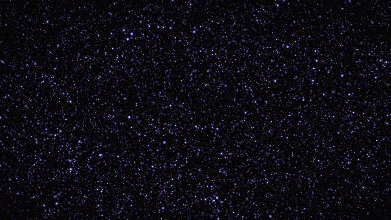 Beautiful starry night sky with twinkling stars - video loop - digitally generated