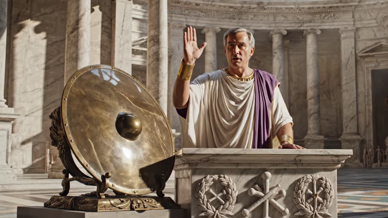 Julius Caesar Giving a Speech