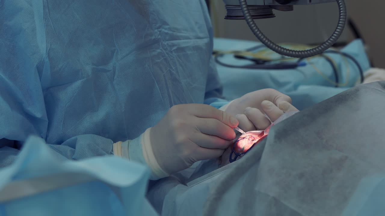 procedimiento de cirugía ocular