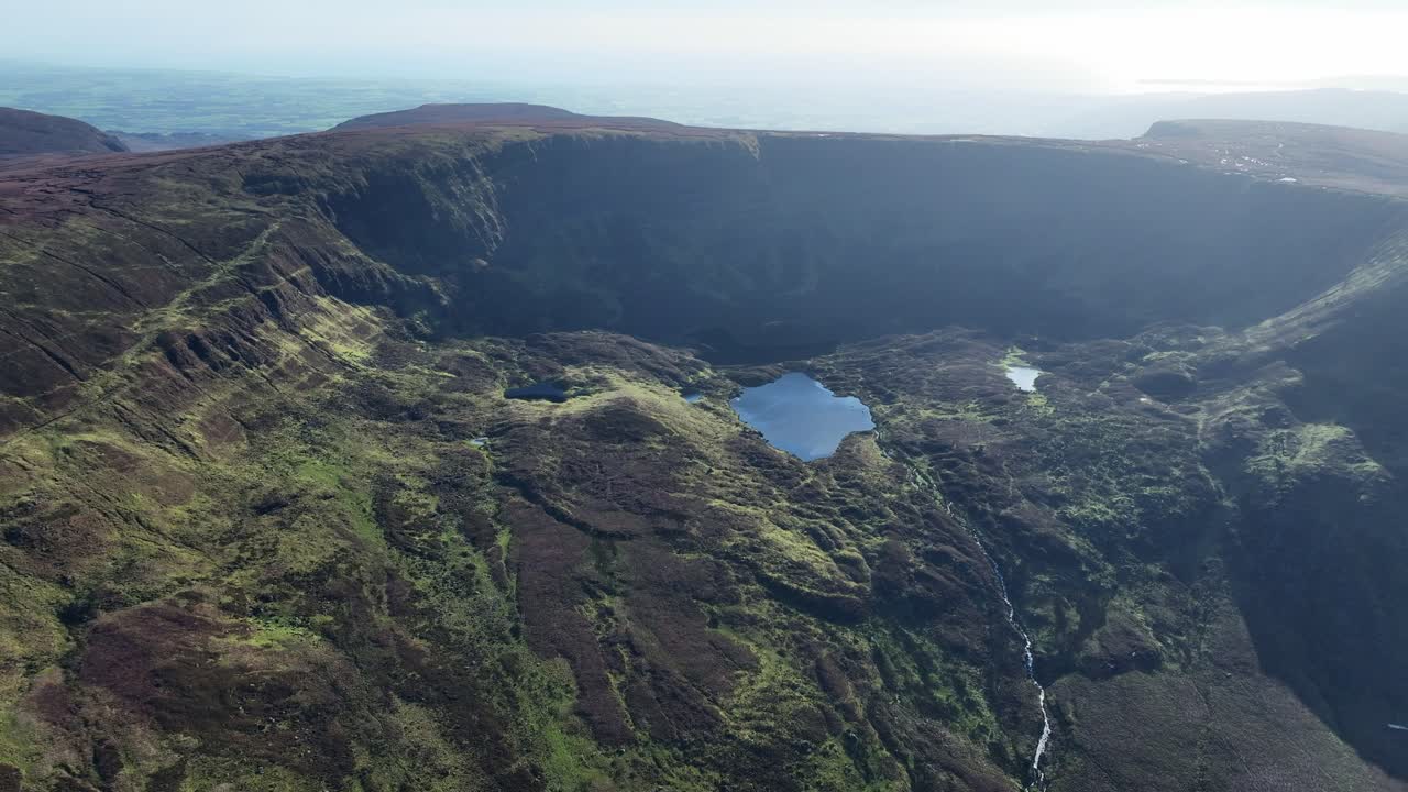 Epic Irish Mountain Landscapes early winter Nire Lakes high in The Comeragh Mountain range Waterford