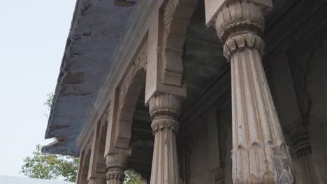 Templo-Antiguo-Arquitectura-única-En-El-Día-Desde-ángulo-Plano-Video-Tomado-En-Ghantaghar-Jodhpur-Rajasthan-India