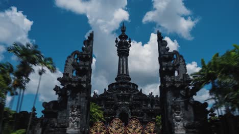 hyperlapse of bajra sandhi monument in bali, indonesia