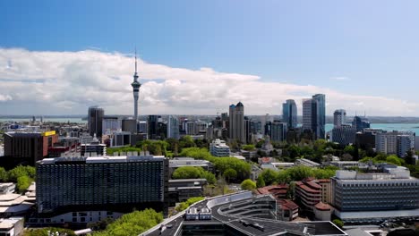 Auckland-City-Y-Sky-Tower-Vista-Aérea-De-Pájaro