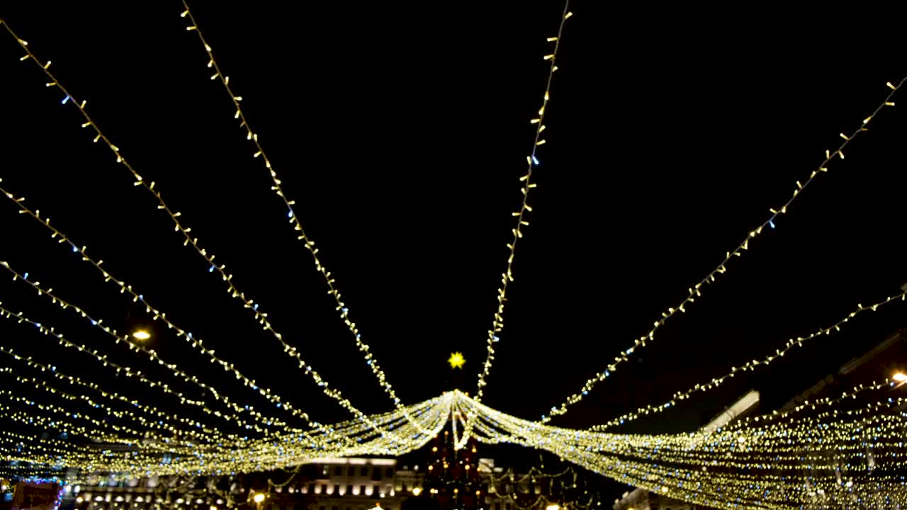 Christmas Lights at Night