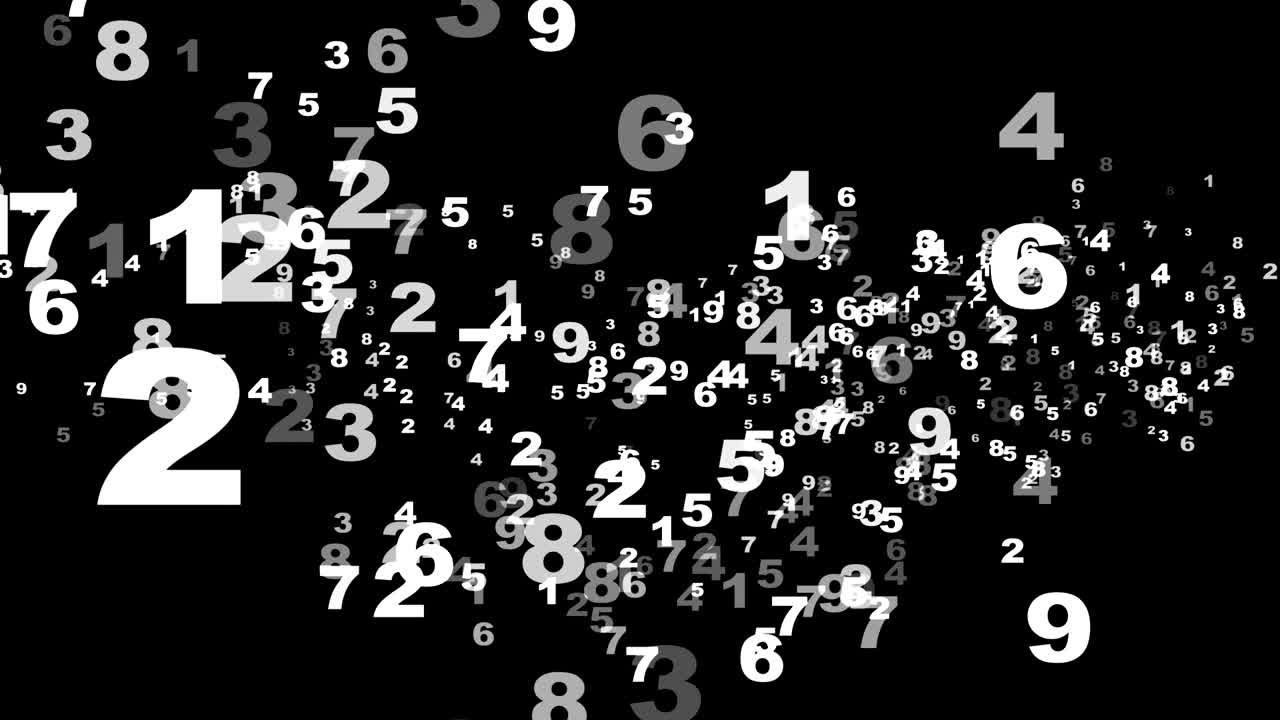 Abstract Numbers Tunnel Background