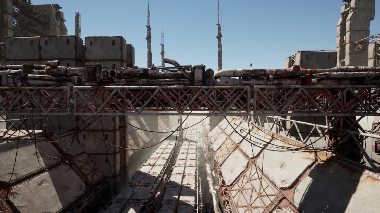 포스트 아포칼립스 도시 폐허