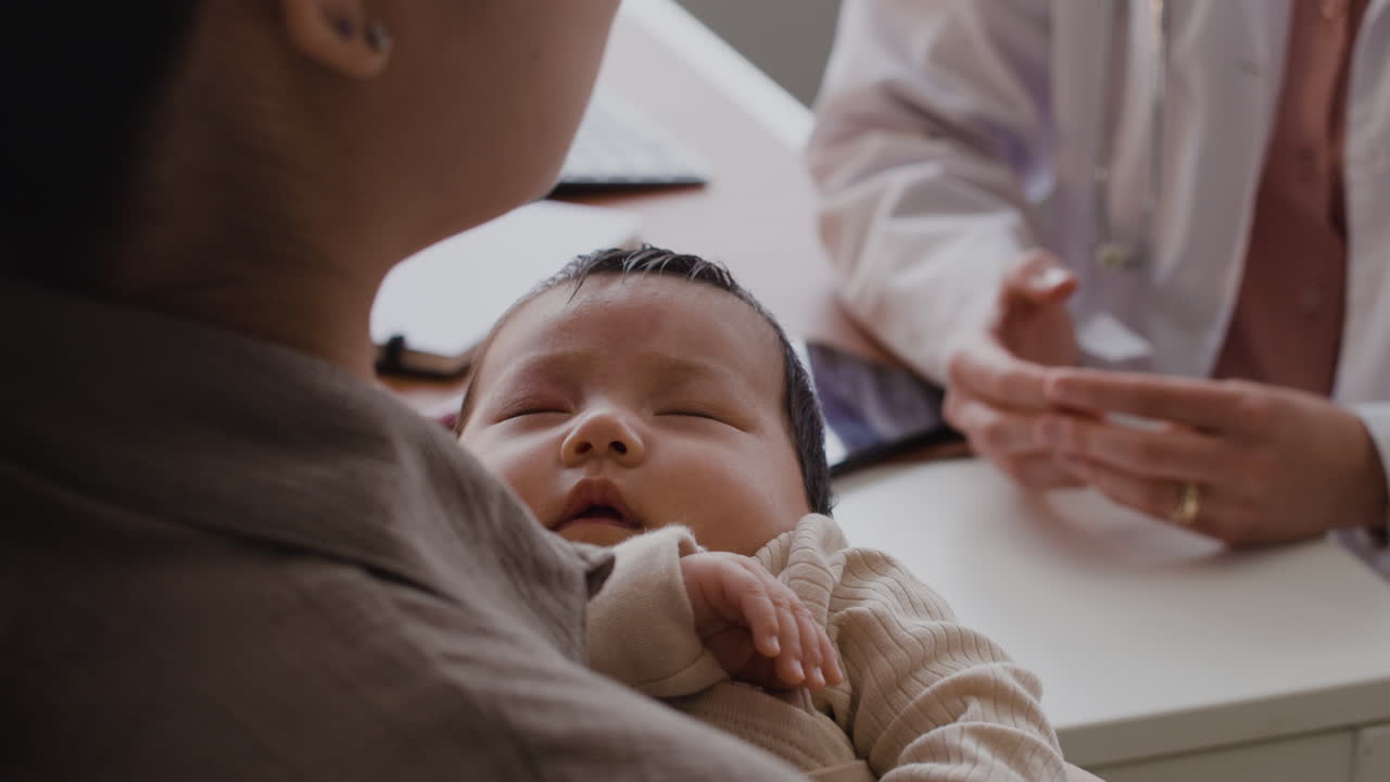 Baby at doctor's appointment