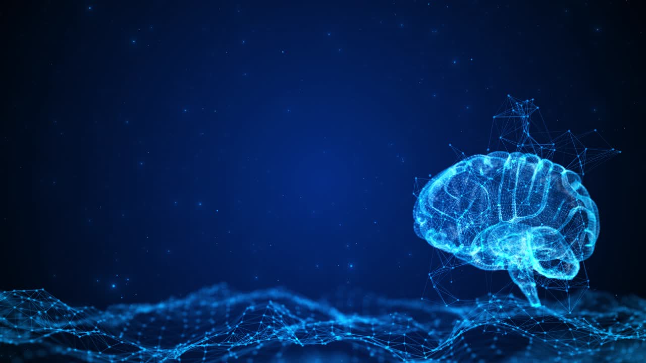 Futuristic human brain scan technology ai artificial intelligence digital brain bid deep learning