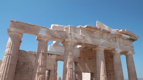 sitios antiguos de atenas, ruinas antiguas de agora, conservación del patrimonio cultural
