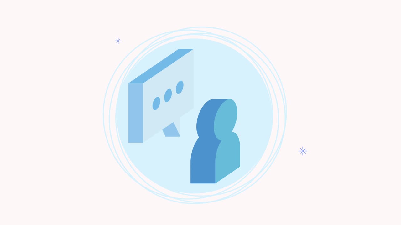 user avatar with speech bubble