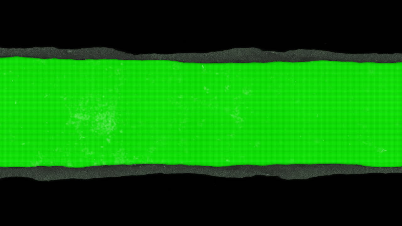 Ripped Paper Green Screen Transition with Grunge Texture