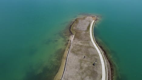 High-resolution-drone-shot-of-lake-Plastira-in-Greece-|-4K