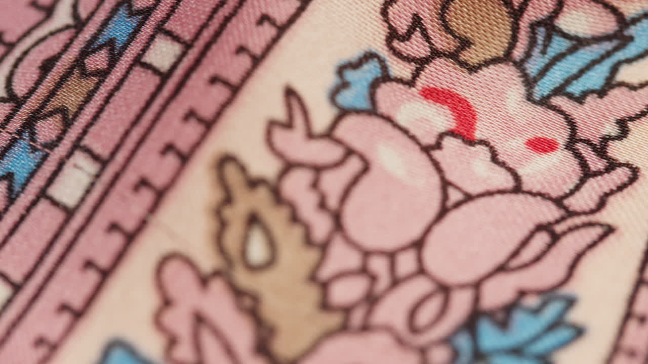 Close-up of a patterned fabric