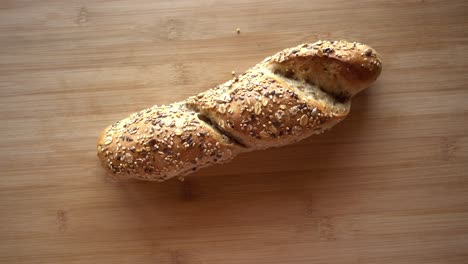 texture of bread with cereals