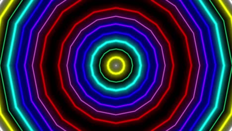 neon geometric pattern illumination animation motion graphics