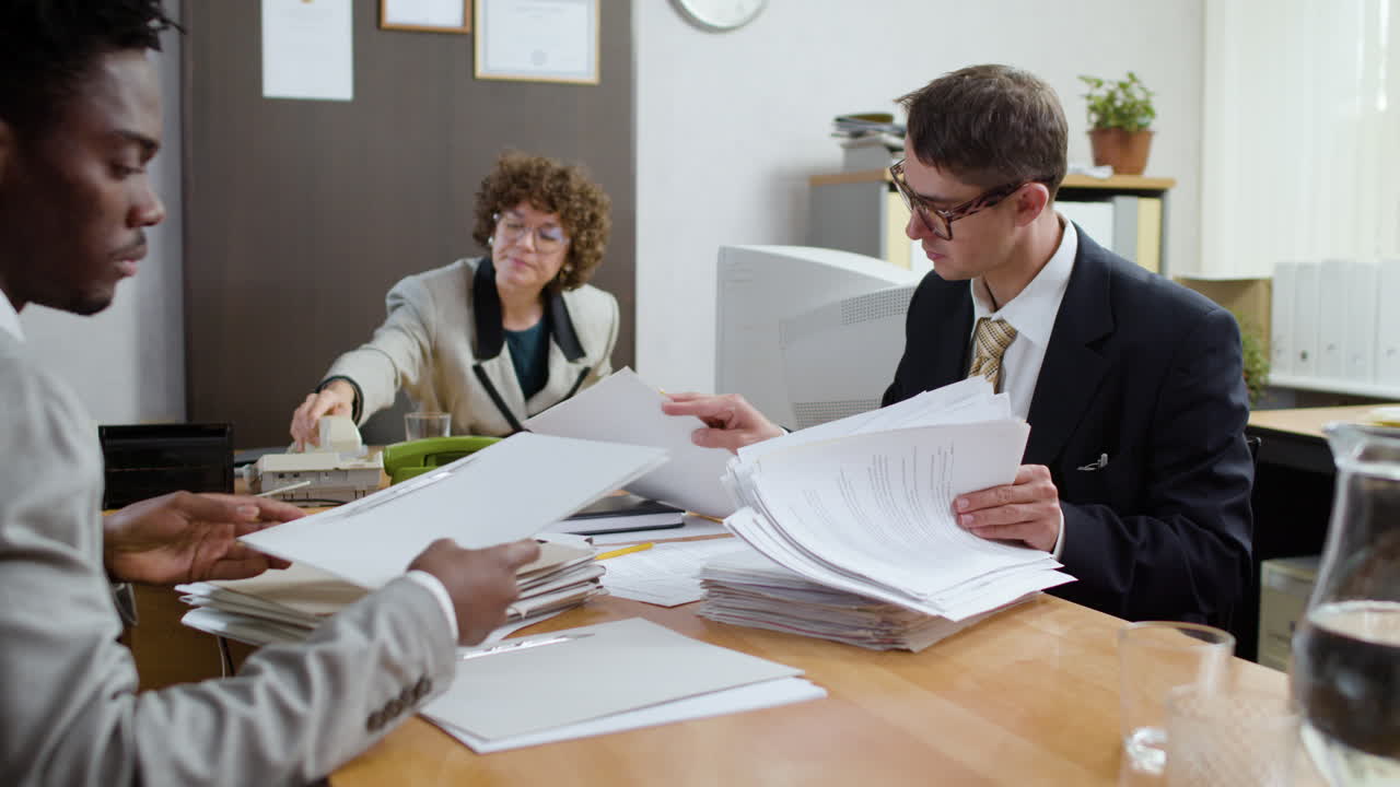 빈티지 사무실.