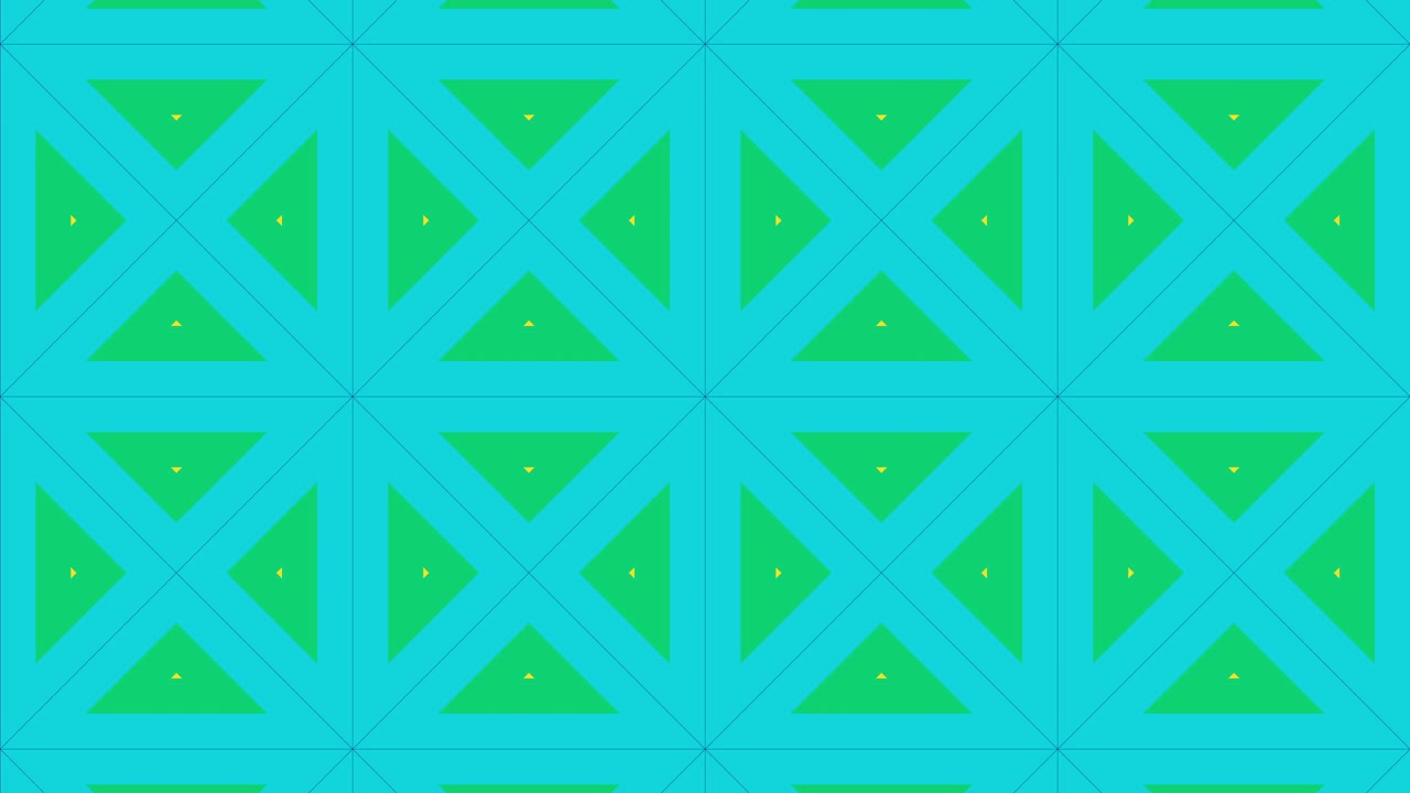 Rainbow pattern with stripes in abstract motion graphics background. Simple geometric mosaic with multicolor tiles is animated in a seamless loop