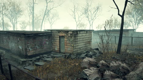 pripyat cityview of exclusion zone near the chernobyl nuclear power plant