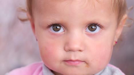 close-up portrait of a toddler