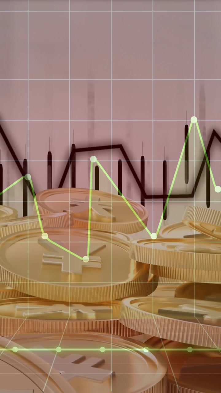 Animation of graphs, numbers and coins
