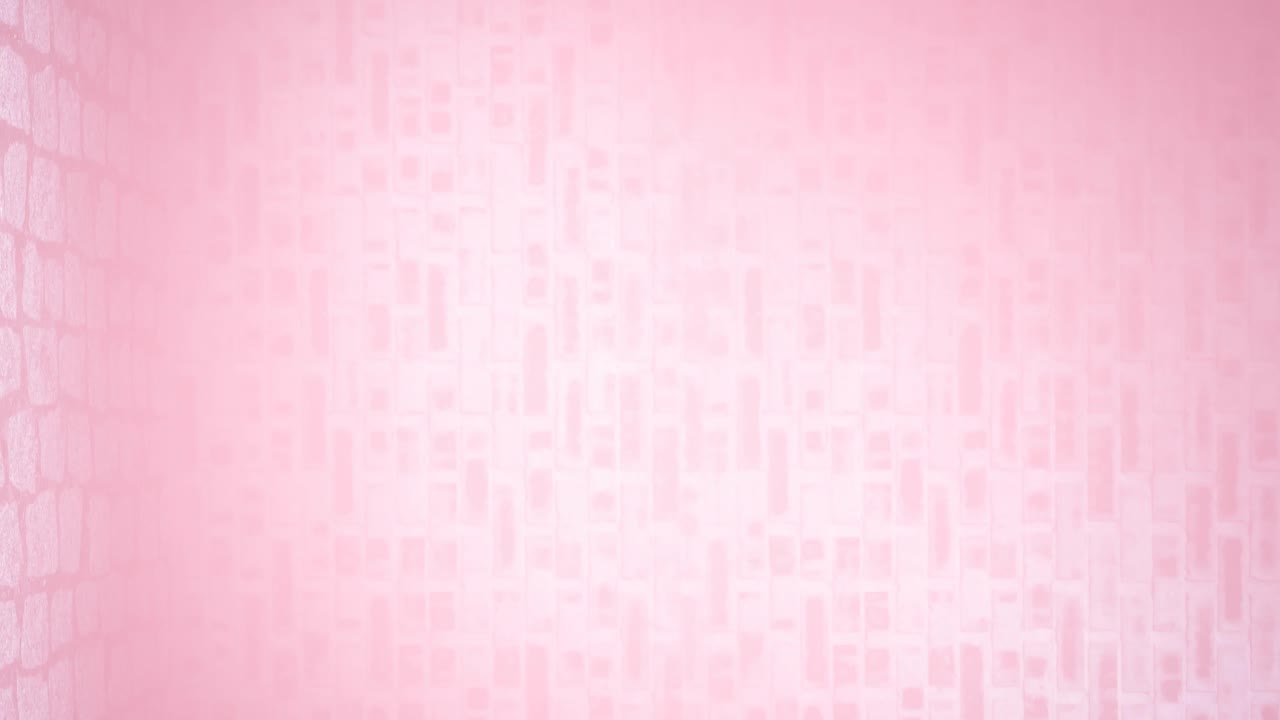 animación del logotipo de la cinta rosa que aparece sobre un fondo rosa