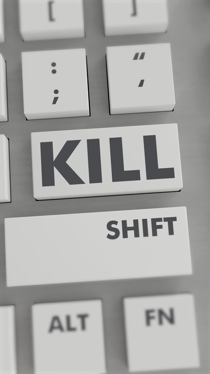 KILL BUTTON PRESSING ON KEYBOARD Vertical Video